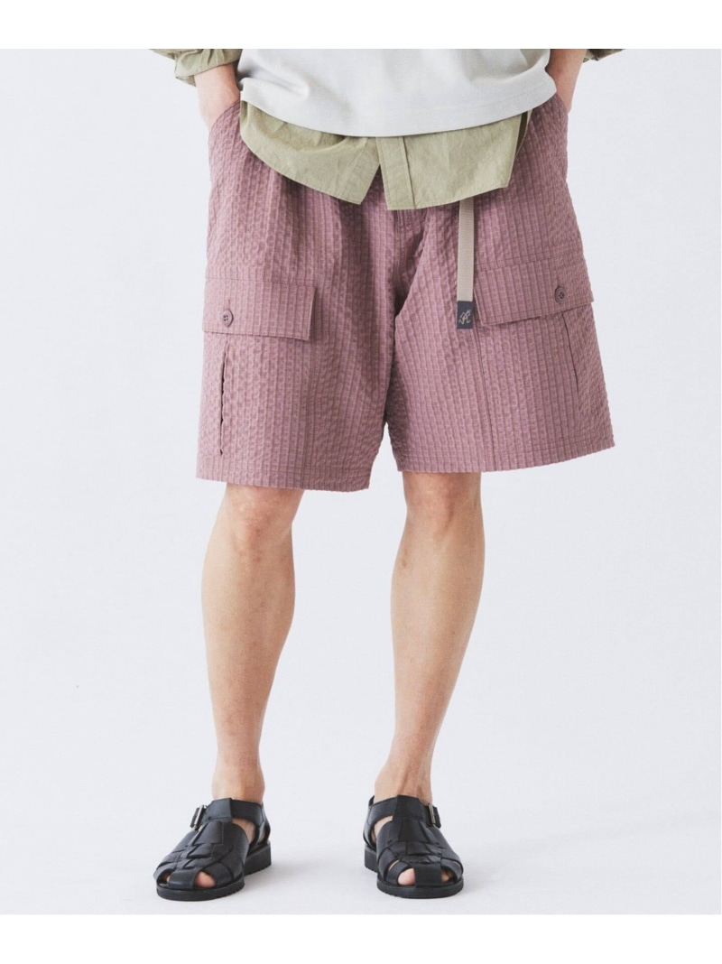 【SALE/30%OFF】JOURNAL STANDARD relume GRAMICCI / グラミチ 別注 サッカー チェック ショーツ ジャーナル スタンダード レリューム パンツ その他のパンツ グレー ブラック カーキグリーン ピンク【RBA_E】【送料無料】| Fashion Men