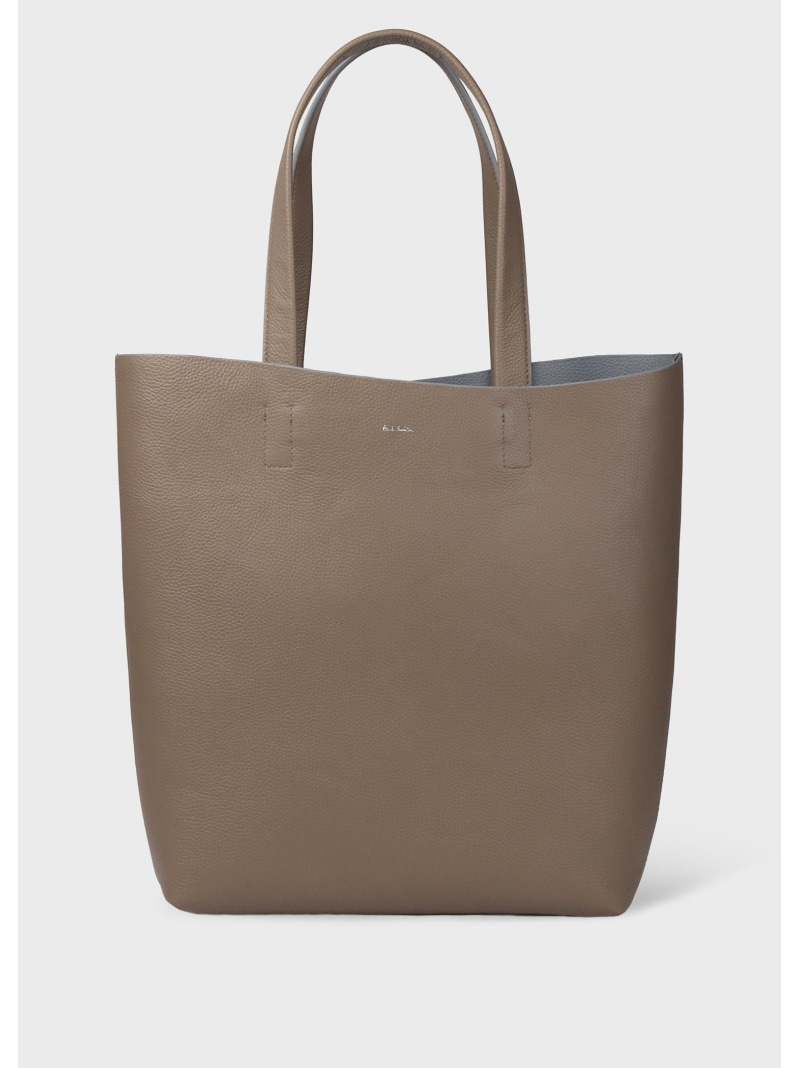 Paul Smith ダブルフェイスレザー トートバッグ 極点・スミス 御徒面子 余分の物の御徒面子 緑であること ベージュ 黒いこと【貨物輸送無料】