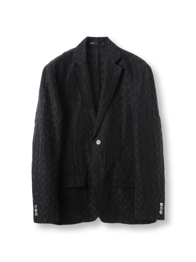 【SALE／30%OFF】MEN'S BIGI リネン混ジャカードライトジャケット メンズ ビギ ジャケット・アウター テーラードジャケット・ブレザー ネイビー ホワイト【RBA_E】【送料無料】｜ Fashion Men 30,030円