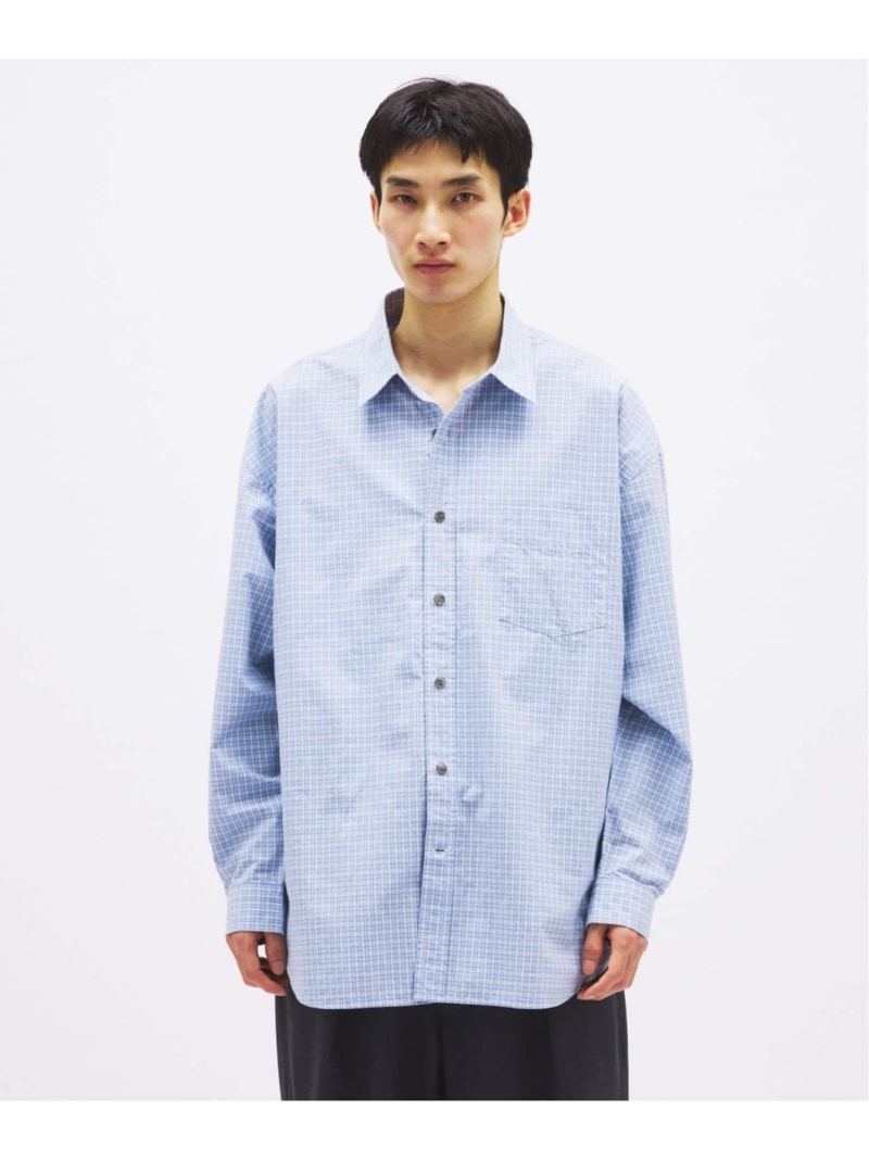 JOURNAL STANDARD STILL AUTHENTIC / スチール写真 オーセンティック レギュラーカラーシャツ 逐次刊行物 標準尺度 トップス プルオーバー・トップ 青碧 黒いこと ベージュ【貨物輸送無料】