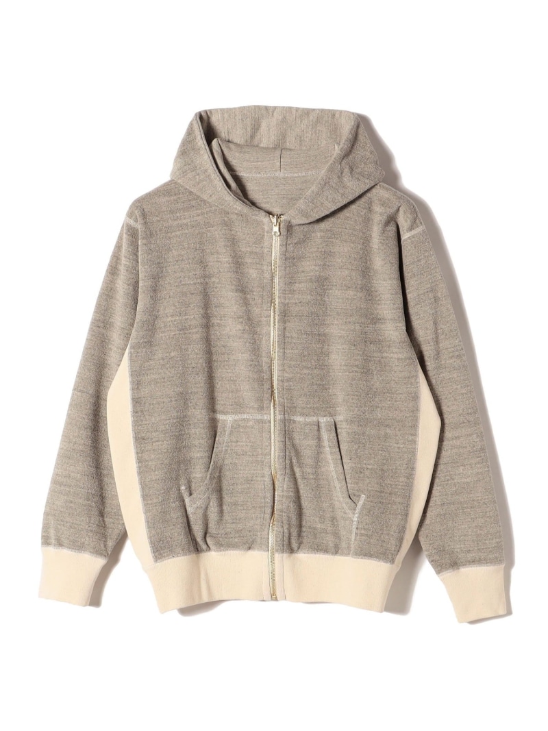 【SALE／60%OFF】SHIPS Days 【SHIPS DAYS別注】UNDYED: リーバーシブル ジップ パーカー シップス トップス スウェット・トレーナー グレー ブラウン【RBA_E】【送料無料】