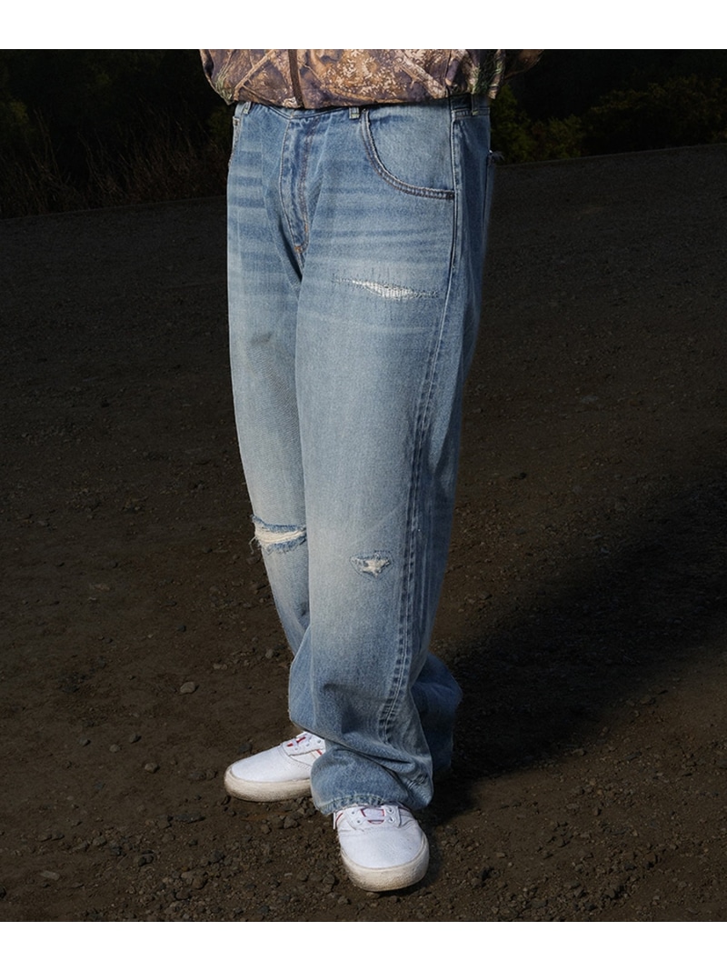 HUF EXPRESSION REPAIR DENIM PANT / HUF ハフ デニム パンツ ハフ パンツ ジーンズ・デニムパンツ ブラック ネイビー【送料無料】