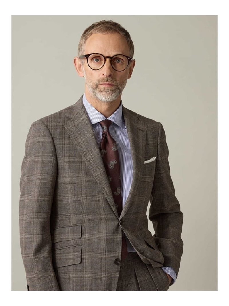 Aquascutum MEN 【UK Traditional】Paisley Tie アクアスキュータム 背広・フォーマル タイ・蝶タイ 赤銅色【貨物輸送無料】