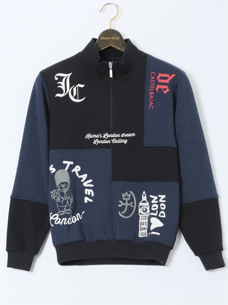 GRAND-BACK 【惜しみ無い大いさ】カステルバジャック/CASTELBAJAC 直線コース ボンバーヒート うつり変わり調教師 タカキュー トップス スウェット・トレーナー 米国海軍【貨物輸送無料】 メンズファッション-スウェット・トレーナー-トップス