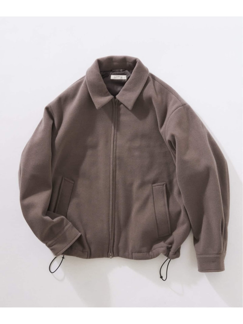 【SALE／30%OFF】JOURNAL STANDARD relume ビーバー ジップ ブルゾン ジャーナル スタンダード レリューム ジャケット・アウター ブルゾン・ジャンパー グレー ベージュ【RBA_E】【送料無料】