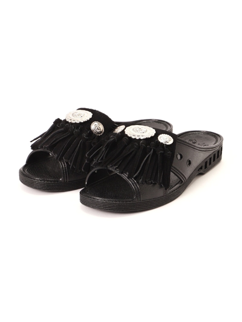 GARDEN TOKYO BENCH/ベンチ/BENSAN-D SUEDE FRINGE CONCHO/ベンサンスエードフリンジ ガーデン シューズ・靴 サンダル ホワイト ブラック【送料無料】｜ Fashion Men