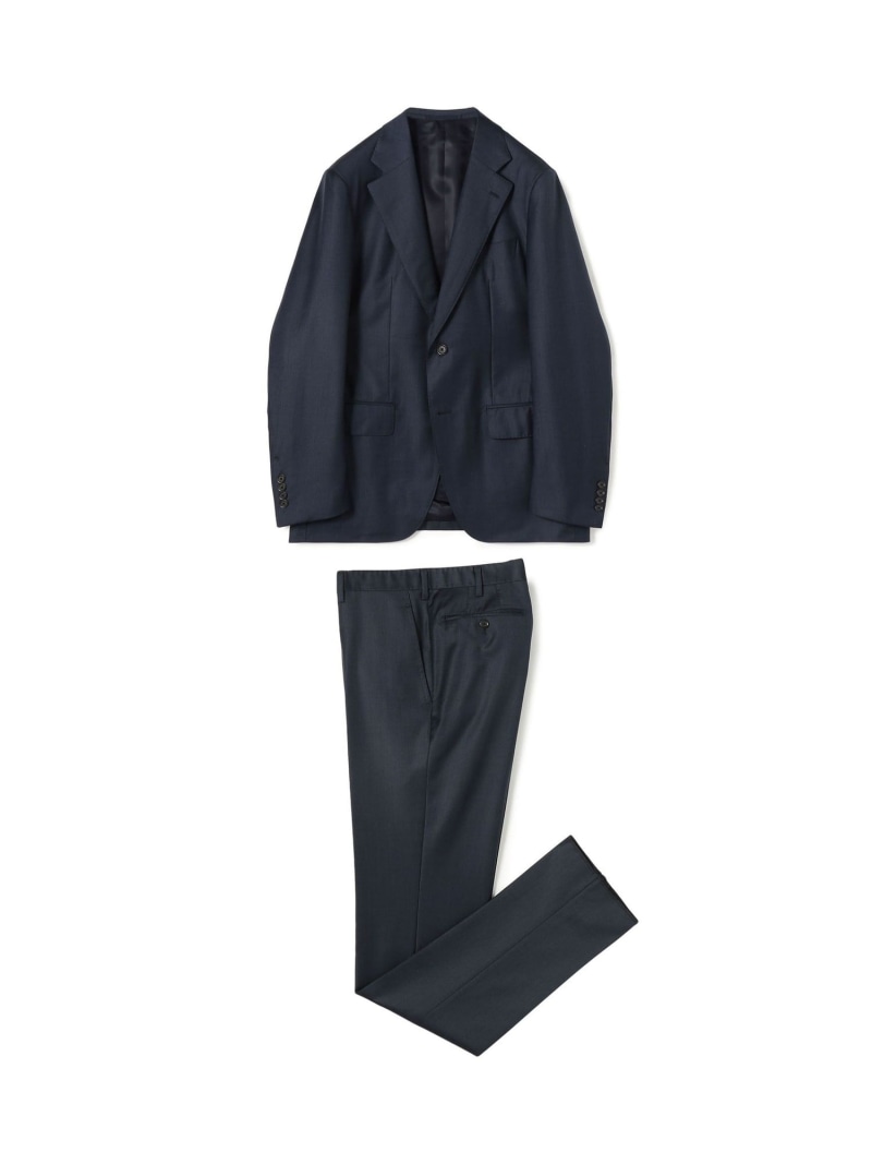 【SALE／50%OFF】TOMORROWLAND MEN ウール シングルブレステッド 2Bスーツ TROFEO E.Zegna トゥモローランド スーツ・フォーマル セットアップスーツ グレー ネイビー【RBA_E】【送料無料】