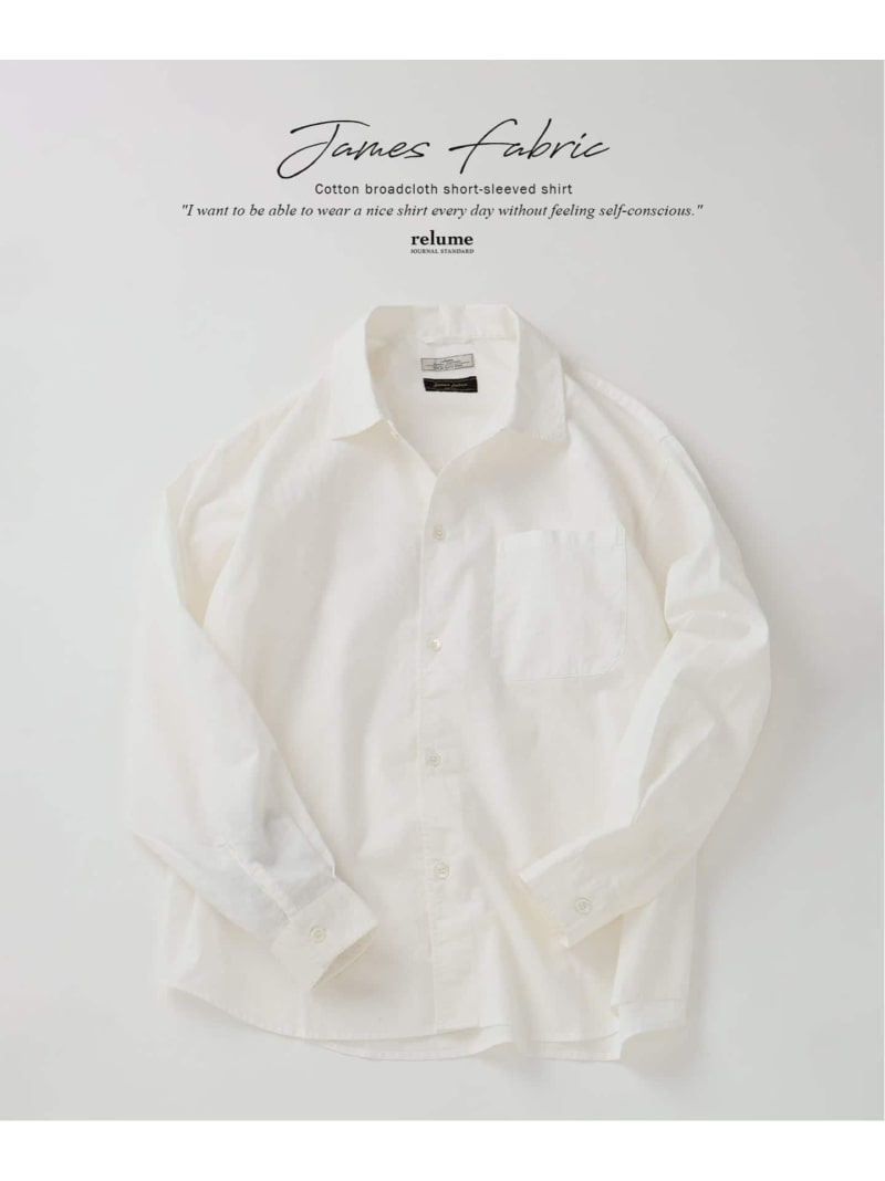 JOURNAL STANDARD relume JAMES FABRIC 綿織物リネン ガーメントダイ プルオーバー 逐次刊行物 標準尺度 レリューム トップス プルオーバー・トップ 黒いこと ベージュ 緑であること 白いこと 米国海軍【貨物輸送無料】