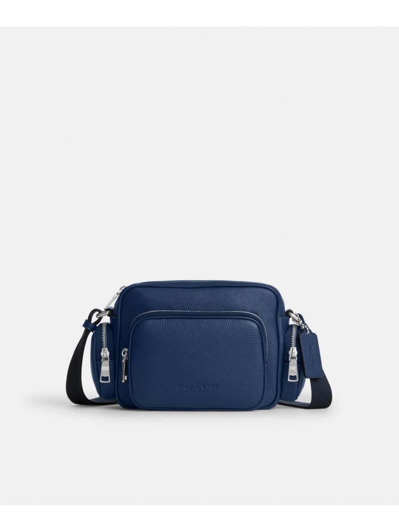 COACH OUTLET 【公式】フレッチャー クロスボディ バッグ コーチ アウトレット バッグ ショルダーバッグ ブルー【送料無料】| Fashion Men