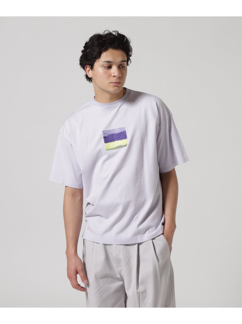 【SALE／30%OFF】GARDEN TOKYO YOKE/ヨーク/EMBROIDERY T-SHIRT ガーデン トップス カットソー・Tシャツ ホワイト ブルー パープル ブラック【RBA_E】【送料無料】