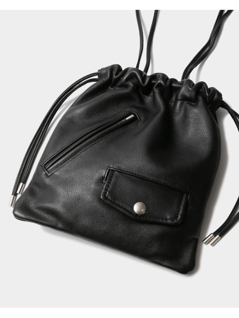 beautiful people excerption riders drawstring bag ビューティフルピープル バッグ ショルダーバッグ ブラック【送料無料】