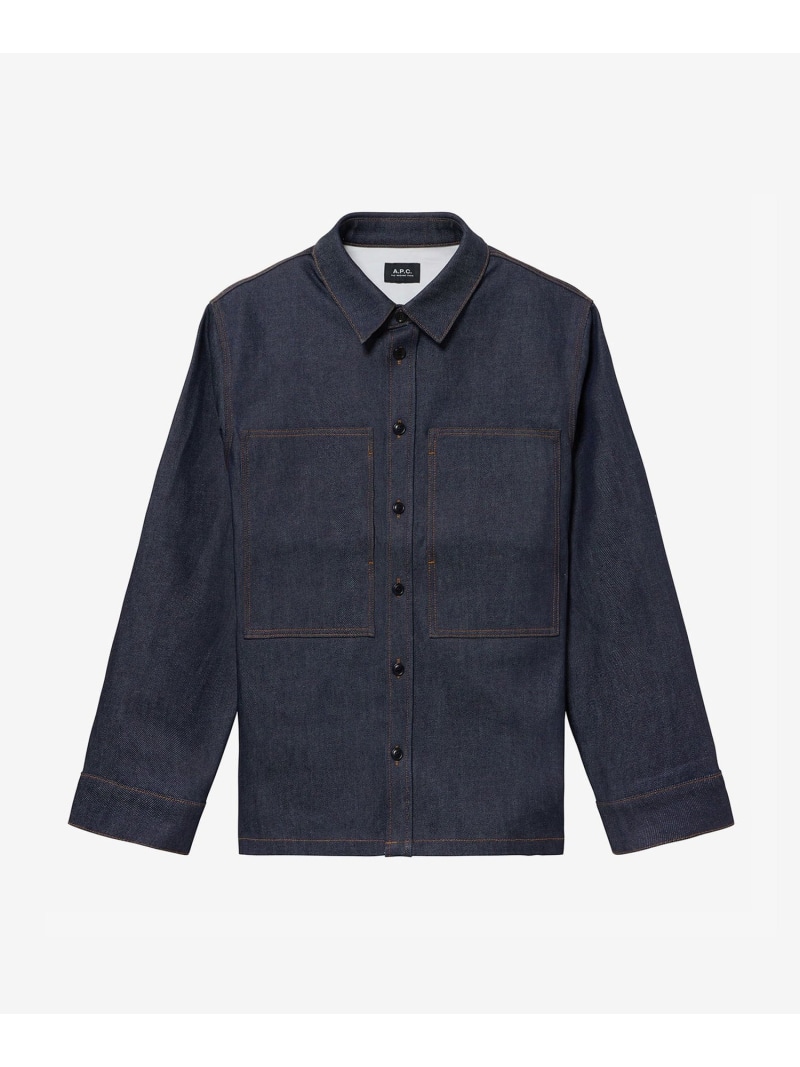A.P.C. Scott オーバーシャツ アー・ぺー・セー ジャケット・アウター デニムジャケット ブルー【送料無料】