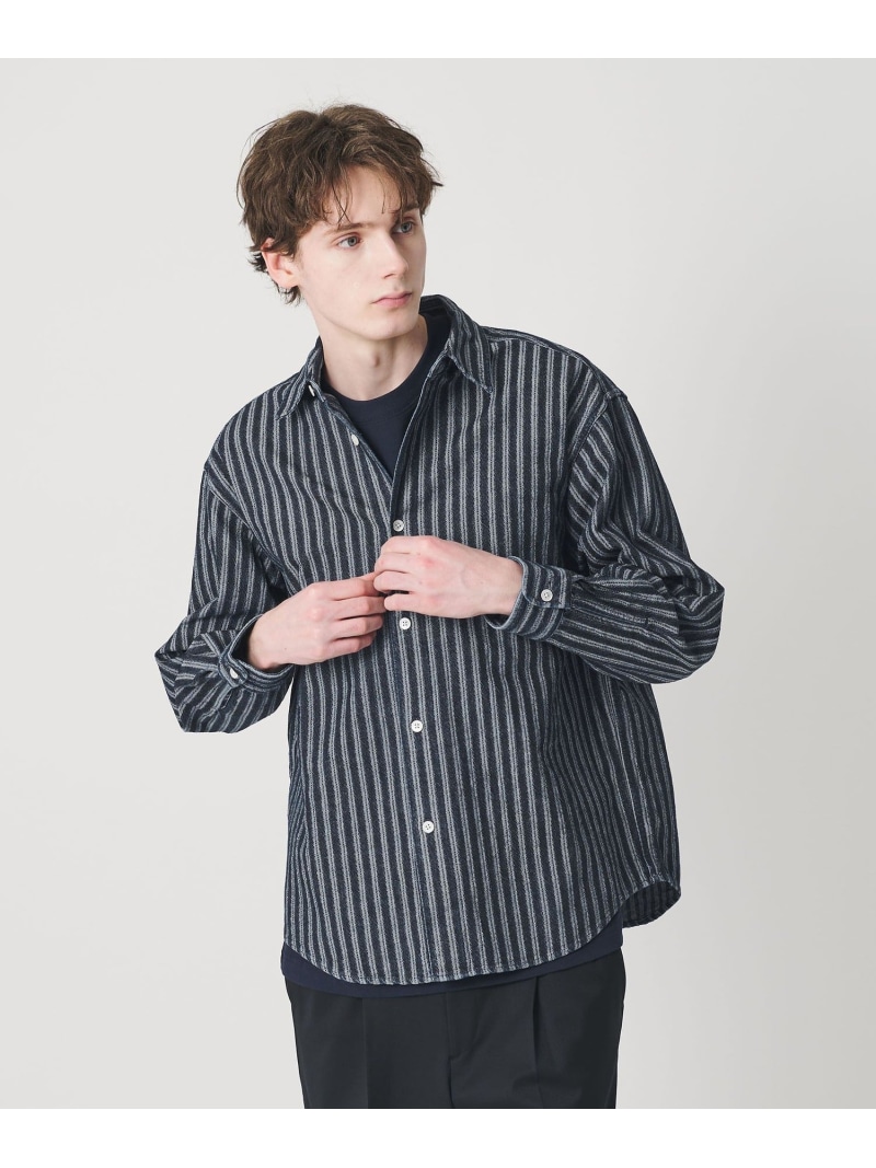 BEAUTY&YOUTH UNITED ARROWS ストライプ デニム オーバー シャツ ビューティー＆ユース　ユナイテッドアローズ トップス シャツ・ブラウス【送料無料】