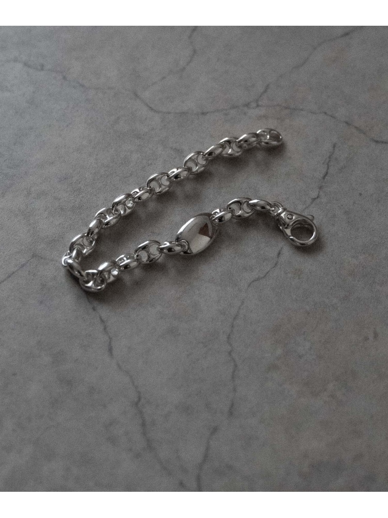 SENTI PUFFED MARINA BRACELET パフドマリーナブレスレッド/しろがね色925 コンポジット 付属物・ウォッチ ブレスレット・バングル しろがね色【此れから取って置く】*【貨物輸送無料】 ジュエリー・アクセサリー-メンズジュエリー・アクセサリー-ブレスレット