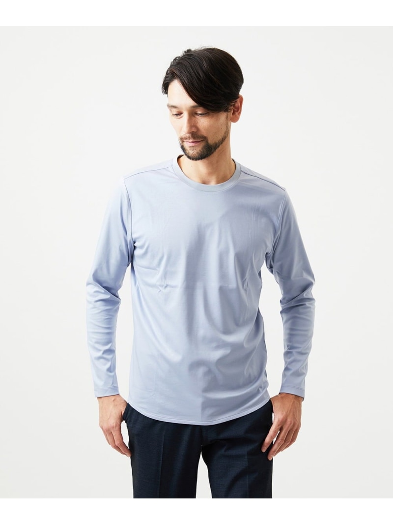 MICHEL KLEIN HOMME クルーネックカットソー ミッシェルクランオム トップス カットソー・プルオーバー 黒いこと 白いこと【貨物輸送無料】