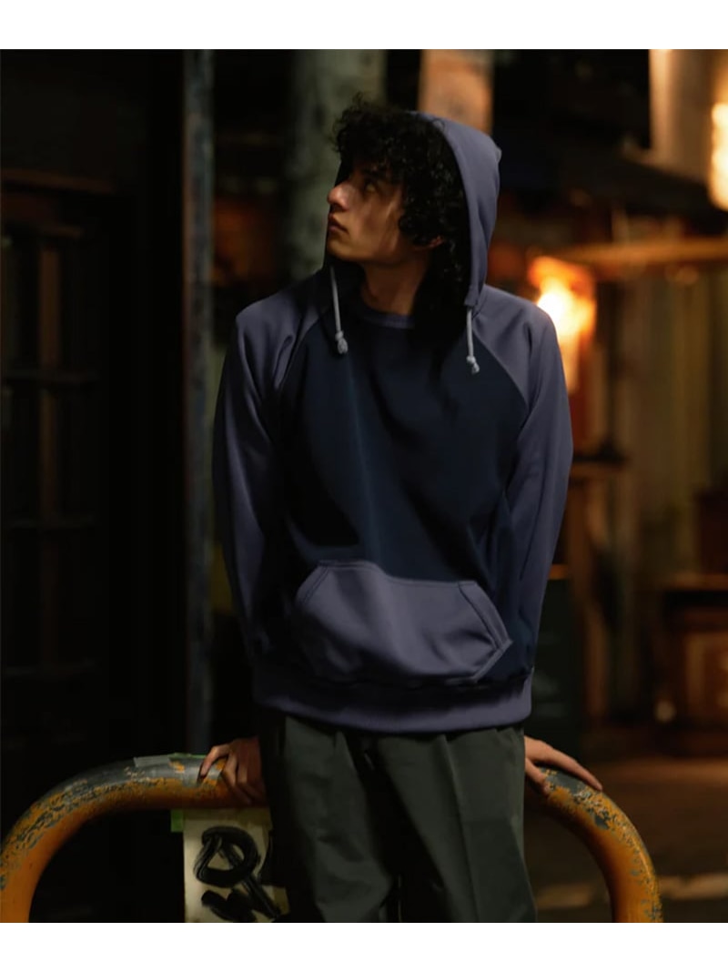 GARDEN TOKYO FOUNDOUR/ファウンダ/W FACE 2 TONE HOODIE ガーデン トップス パーカー・フーディー ネイビー【送料無料】