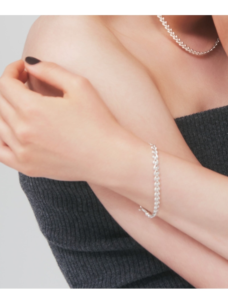 quip queint quip queint/herringbone S bracelet フォブ アクセサリー・腕時計 ブレスレット・バングル シルバー【送料無料】