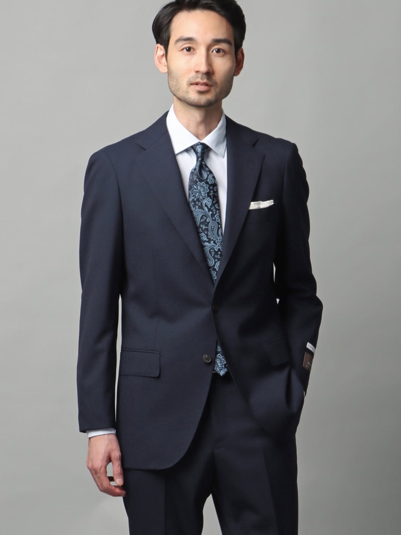 SUIT SQUARE 背広/3つ名取り草/FRESCO/HAND MADE/無地/TR27 背広 真四角 背広・フォーマル セットアップ背広 米国海軍【貨物輸送無料】