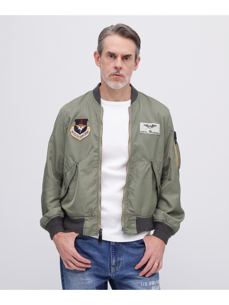 AVIREX 《50th Anniversary》WASHED L-2B / ウォッシュド L-2B / AVIREX / アヴィレックス アヴィレックス ジャケット・アウター ブルゾン・ジャンパー【送料無料】| Fashion Men