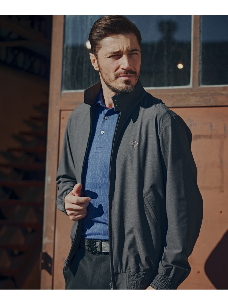 St ANDREWS ナイロンタフタブルゾン (MENS) セントアンドリュース ジャケット・アウター ブルゾン・ジャンパー ブラック グレー【送料無料】