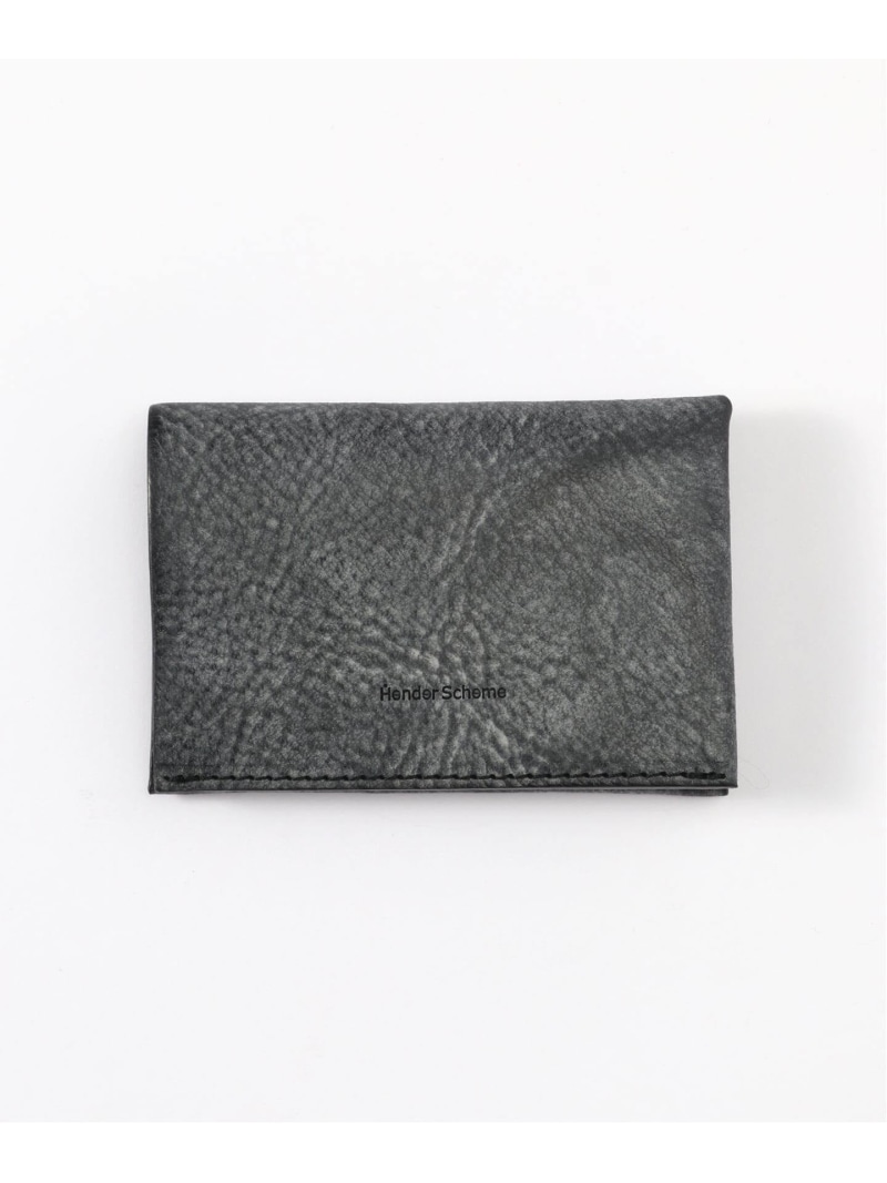 EDIFICE Hender Scheme(エンダースキーマ) compact card case エディフィス 財布・ポーチ・ケース パスケース・定期入れ ブラック ブラウン ベージュ【送料無料】