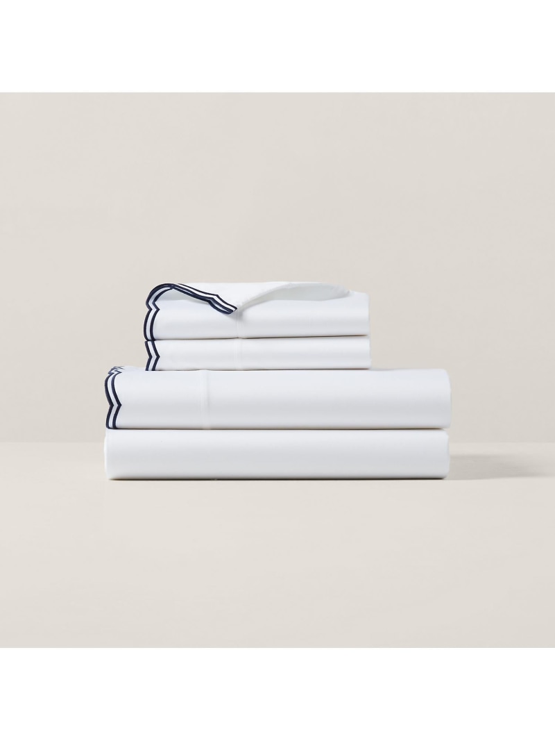 RALPH LAUREN HOME オーガニック コットン サティーン Malin ピローケース ラルフローレン インテリア・生活雑貨 その他のインテリア・生活雑貨 ネイビー【送料無料】