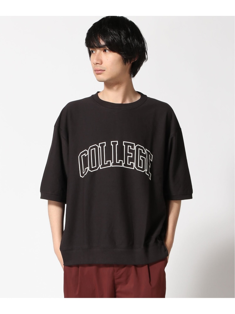 【SALE／25%OFF】Sanca Sanca/(M)US COTTON REV.W COLLEGE TEE ステップス トップス カットソー・Tシャツ カーキグリーン ホワイト ブラック【RBA_E】【送料無料】