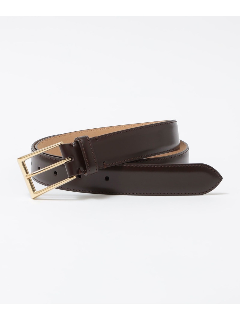 SHIPS MEN 【SHIPS別注】MAISON OCTOPUSSY: カーフレザー 胴締め シップス 流行り物雑貨 胴締め 黒いこと 赤銅色【貨物輸送無料】