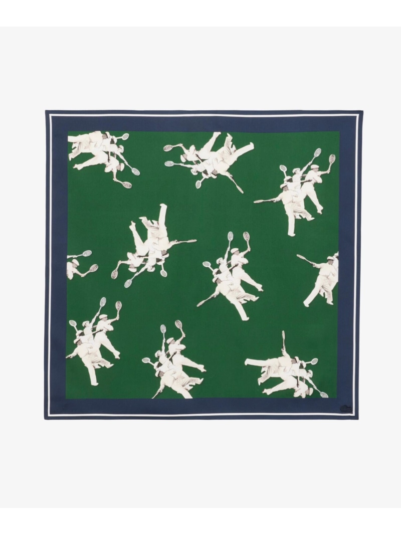 LACOSTE ルネ・ラコステシルクスカーフ ラコステ ファッション雑貨 スカーフ・バンダナ グリーン【送料無料】