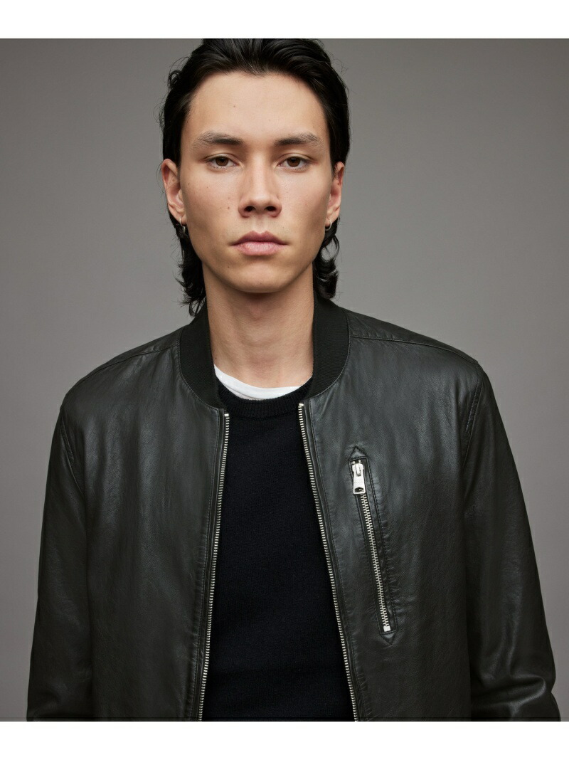 ALLSAINTS (M)Boyton Leather Bomber Jacket オールセインツ