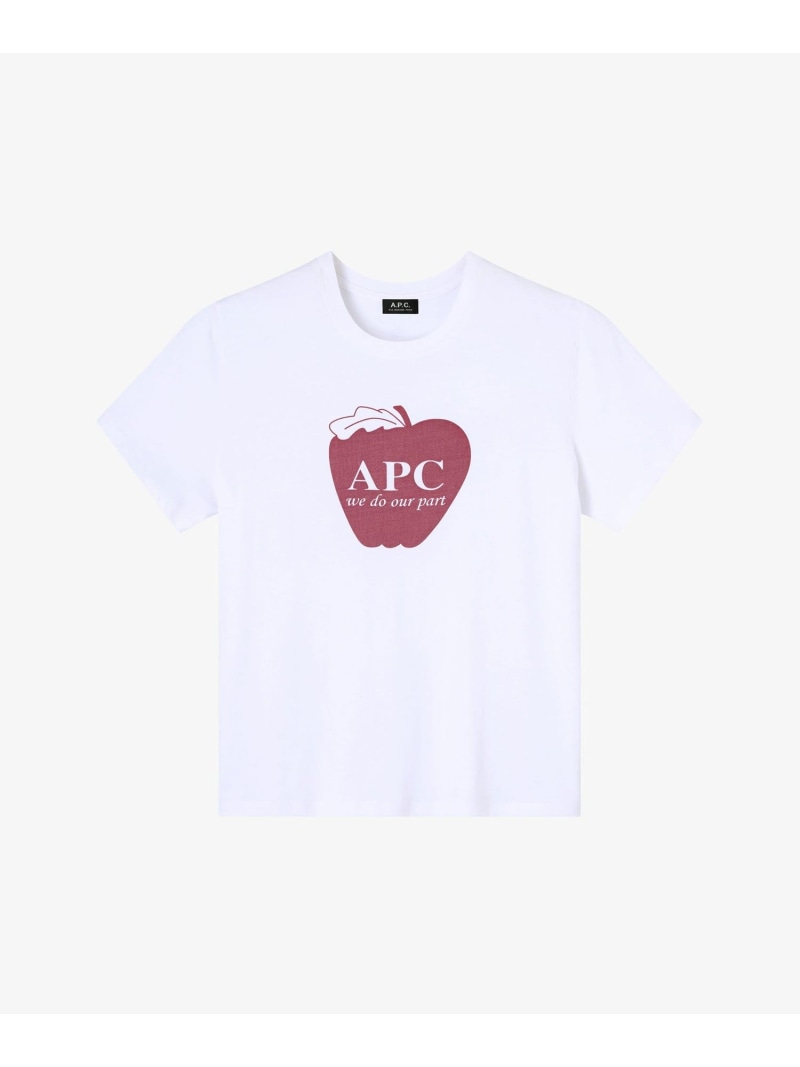 A.P.C. Pomme Tシャツ アー・ぺー・セー トップス カットソー・Tシャツ ホワイト【送料無料】