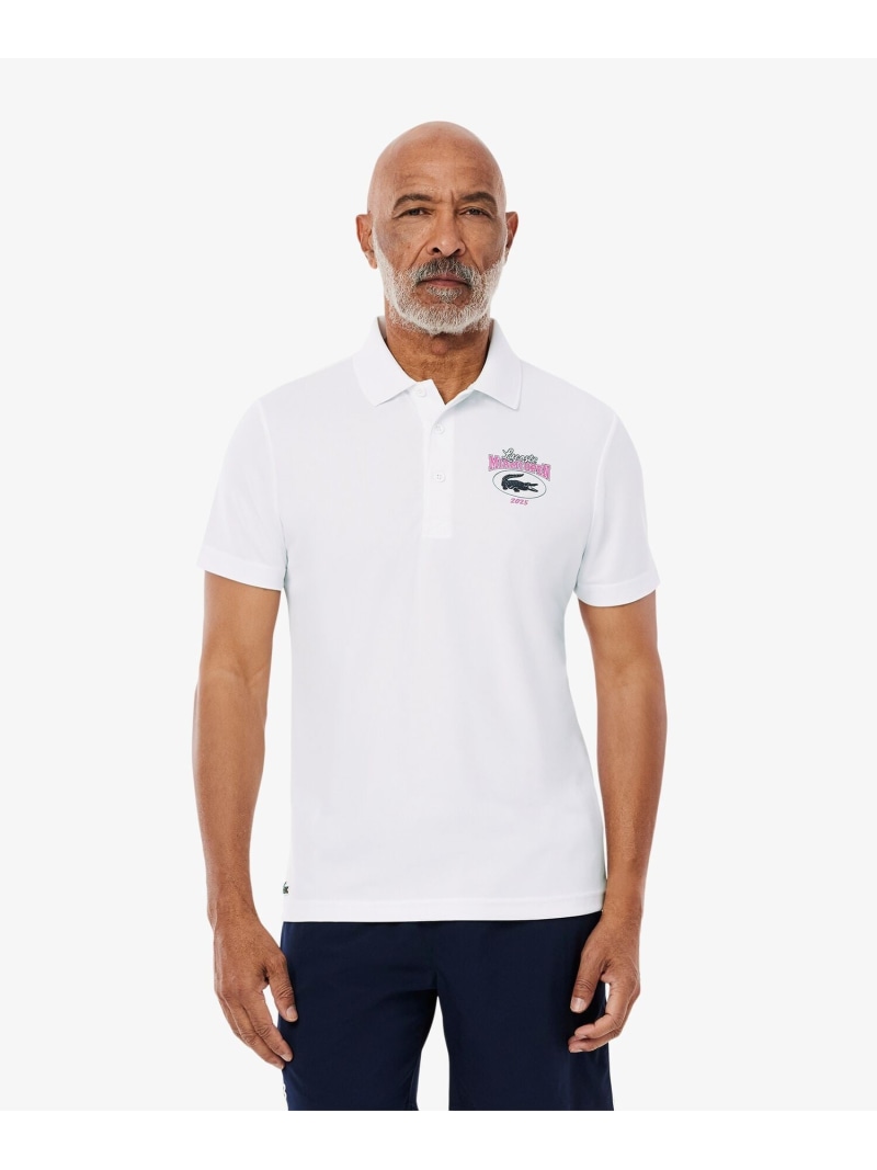 【SALE／30%OFF】LACOSTE 2025マイアミオープンドライポロシャツ ラコステ トップス スポーツシャツ 米国海軍 白いこと 黄色【RBA_E】【貨物輸送無料】
