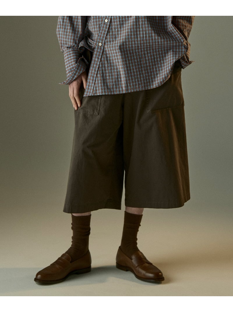 【SALE／30%OFF】GARDEN TOKYO Toironier/トワロニエ/Belted Chino Shorts ガーデン パンツ その他のパンツ グレー ブラウン【RBA_E】【送料無料】 11,265円