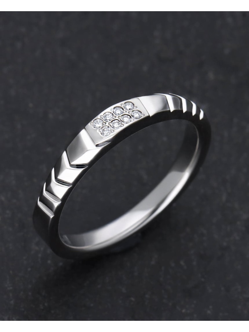 etna PT950リング ウェッジ ダイヤ エトナ アクセサリー・腕時計 リング・指輪【送料無料】| Fashion Men