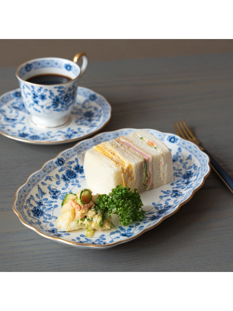 NARUMI 【公式】ミラノ サンドイッチトレイ 25cm ナルミ 食器・調理器具・キッチン用品 食器・皿 ブルー【送料無料】