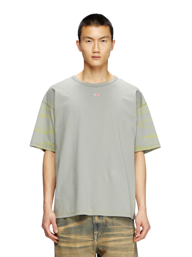 【SALE／40%OFF】DIESEL メンズ Tシャツ T-ADJUST-R23 ディーゼル トップス カットソー・Tシャツ グレー【RBA_E】【送料無料】