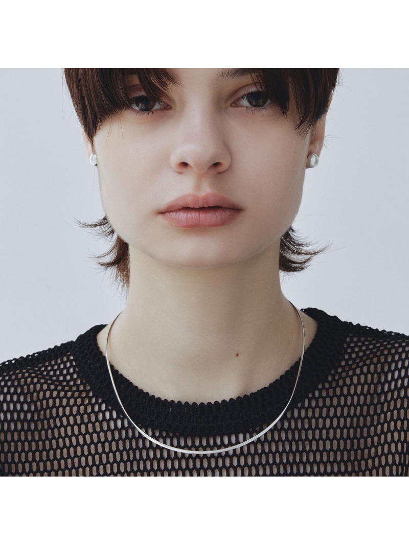 quip queint quip queint/ omega flat necklace フォブ アクセサリー・腕時計 ネックレス シルバー【送料無料】
