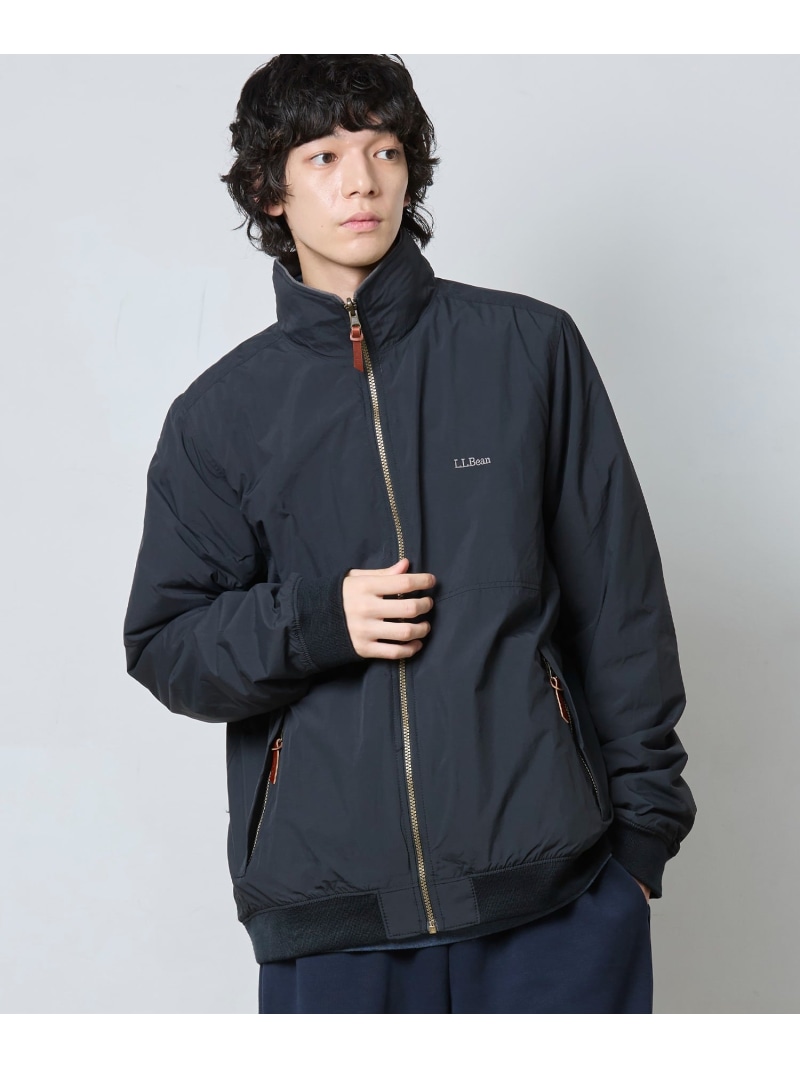 L.L.Bean リバーシブル・ウォームアップ・ジャケット 亜米利加相応う・レギュラー エルエルビーン ジャケット・アウター 余分の物のジャケット・アウター 黒いこと ベージュ【貨物輸送無料】