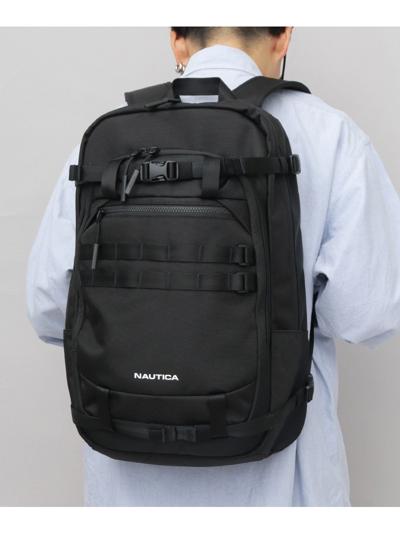 NAUTICA ビジネスバッグ バックパック 大容量 PC収納 通勤 NAUTICA ノーティカ エー.エム.エス. バッグ リュック・バックパック ブラック【送料無料】