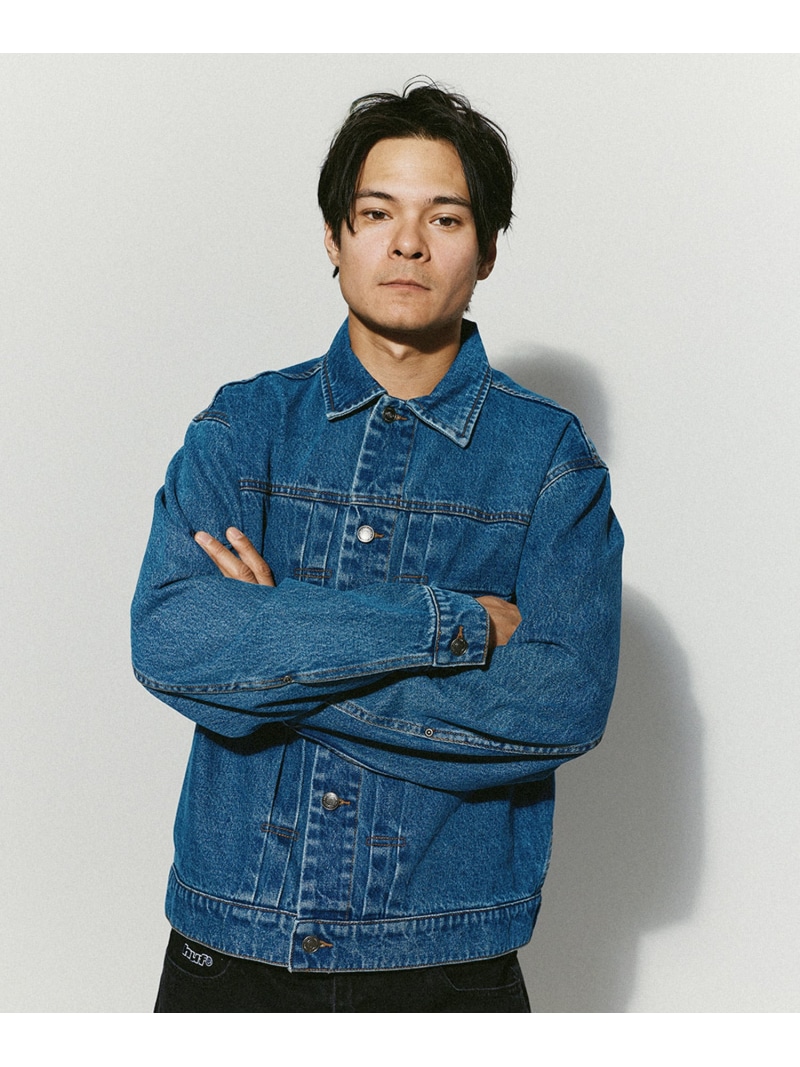HUF 89 TRUCKER JACKET / HUF ハフ ジャケット ハフ ジャケット・アウター その他のジャケット・アウター ネイビー【送料無料】