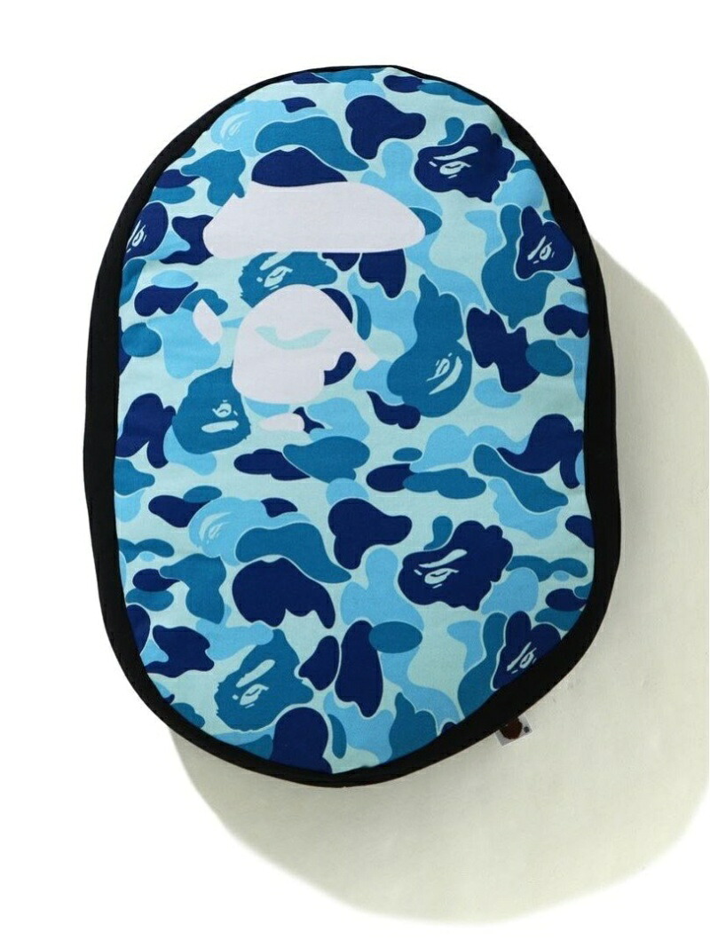 A BATHING APE ABC CAMO APE HEAD CUSHION M ア ベイシング エイプ インテリア・生活雑貨 クッション・クッションカバー ブルー グリーン ピンク【送料無料】
