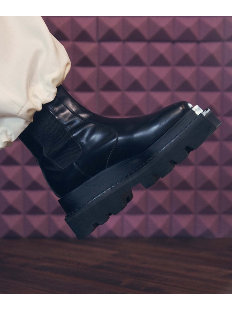 MAISON SPECIAL Tank-Sole Side Gore Long Boots Made In TOKYO メゾンスペシャル シューズ・靴 ブーツ ブラック【送料無料】｜ Fashion Men
