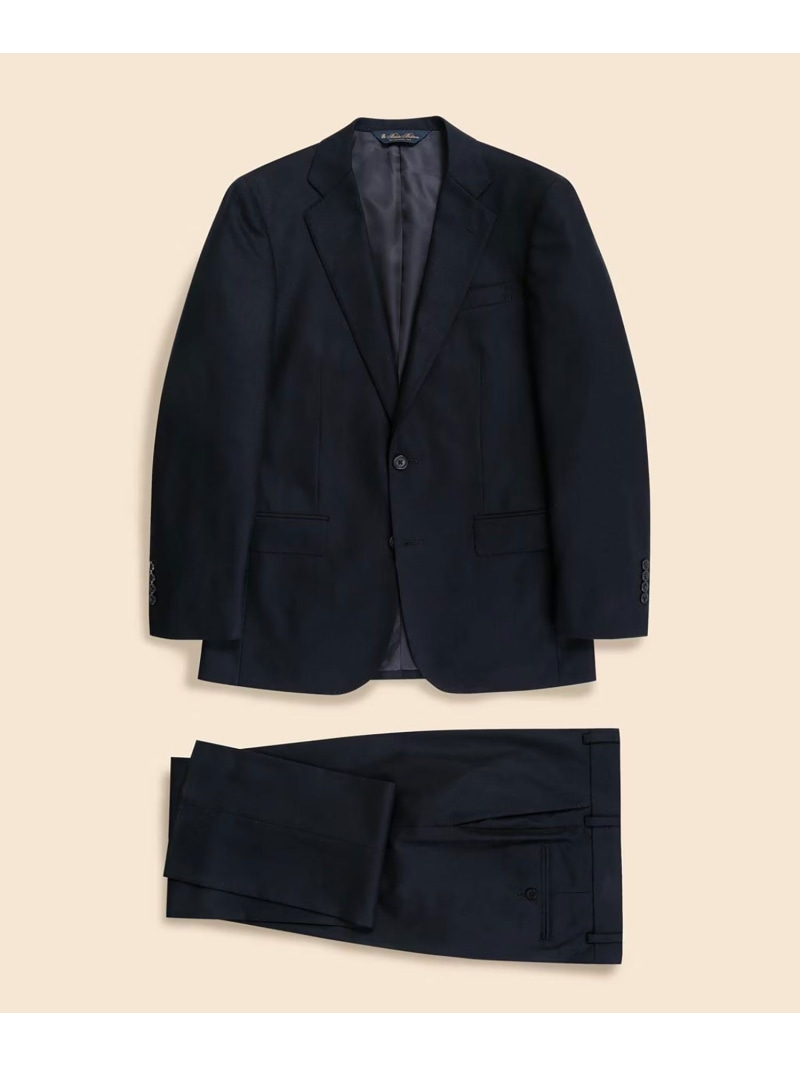 BROOKS BROTHERS 羊毛/カシミール 綿ネル シングル2釦背広 Classic ブルックス ブラザーズ 背広・フォーマル セットアップ背広 米国海軍【貨物輸送無料】