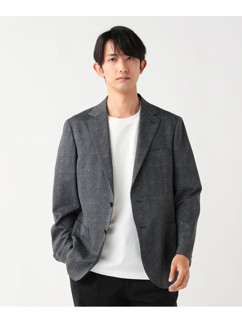 【SALE／30%OFF】BEAMS HEART MEN ジャージプリント 2名取り草 上衣 ビームス ハート型 ジャケット・アウター テーラードジャケット・ブレザー 米国海軍 薄墨色【RBA_E】【貨物輸送無料】