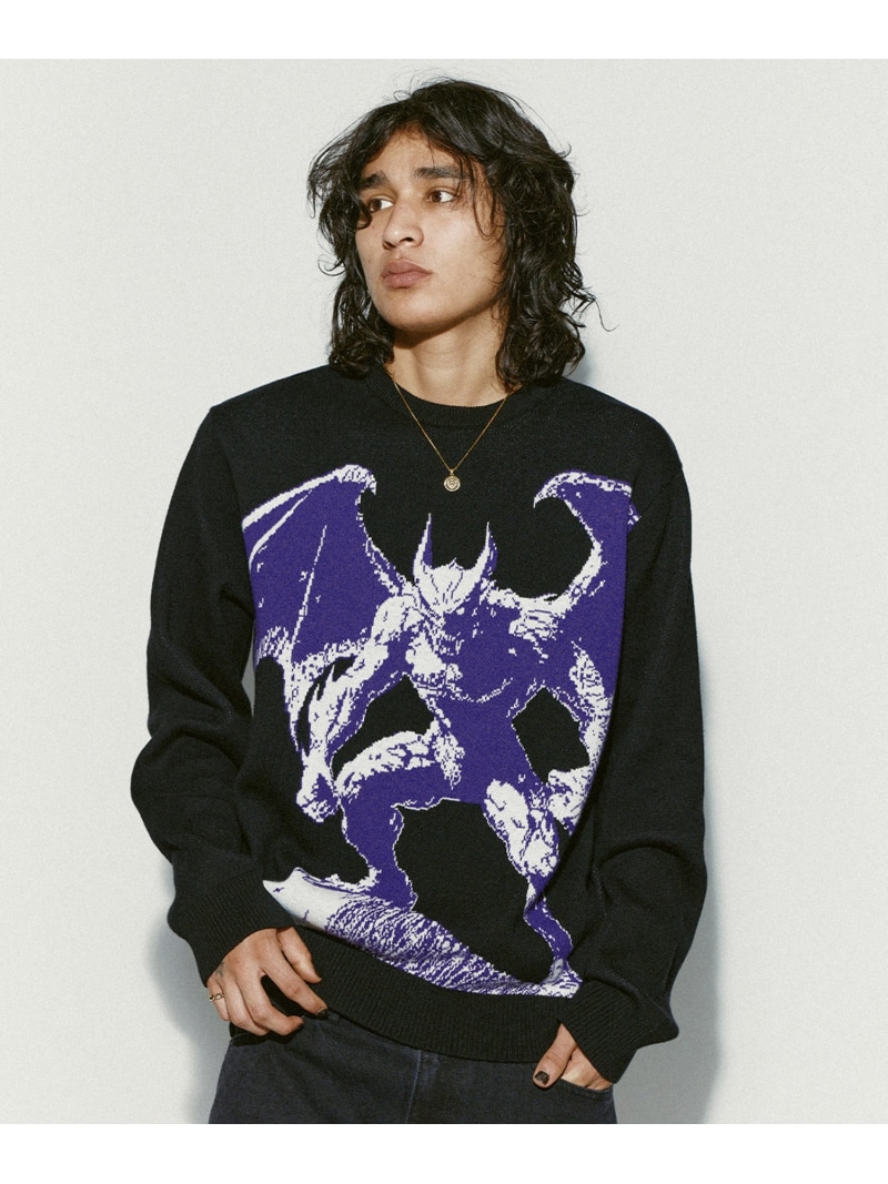HUF HEAVEN CAN WAIT CREWNECK SWEATER / HUF ハフ セーター ハフ トップス ニット ブラック【送料無料】 14,652円