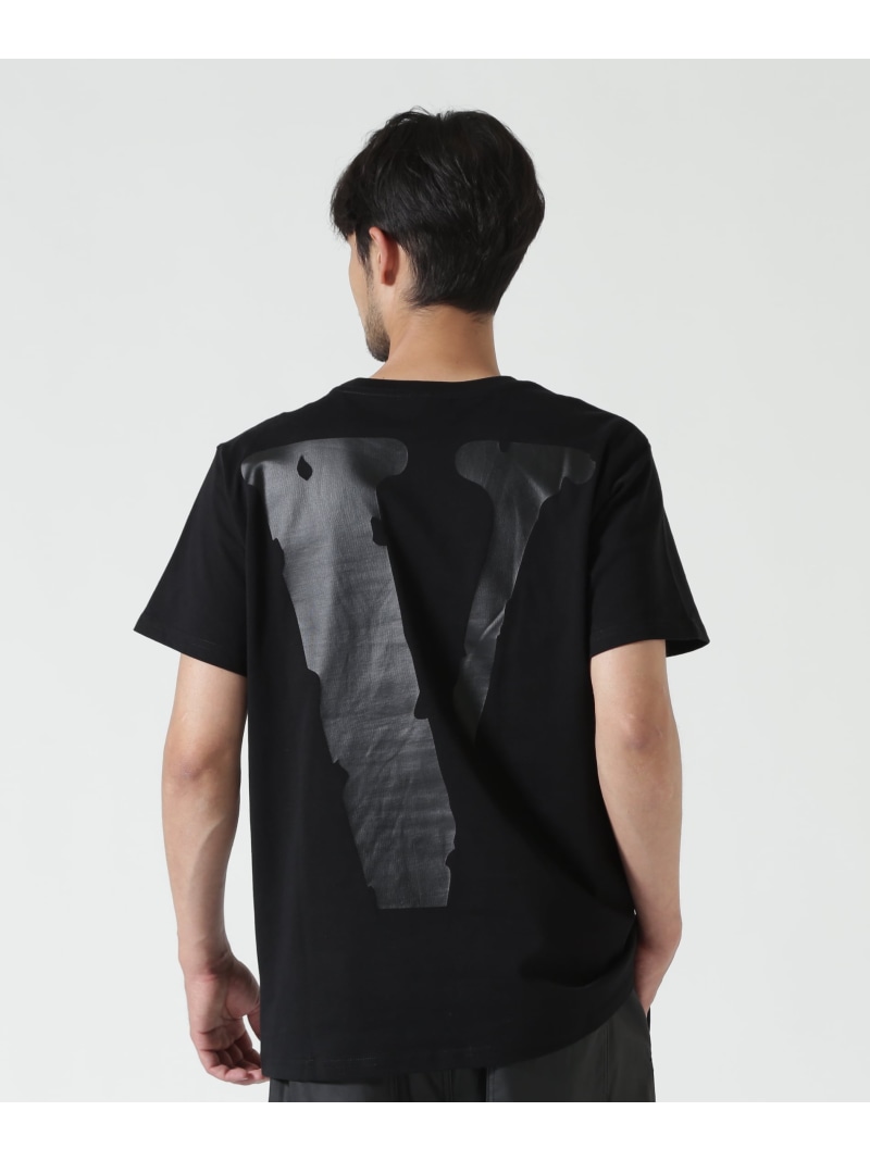 ROYAL FLASH VLONE/ヴィーロン/CLASSIC LOGO-FRIENDS TEE ロイヤル閃光電球 トップス カットソー・プルオーバー 黒いこと【貨物輸送無料】