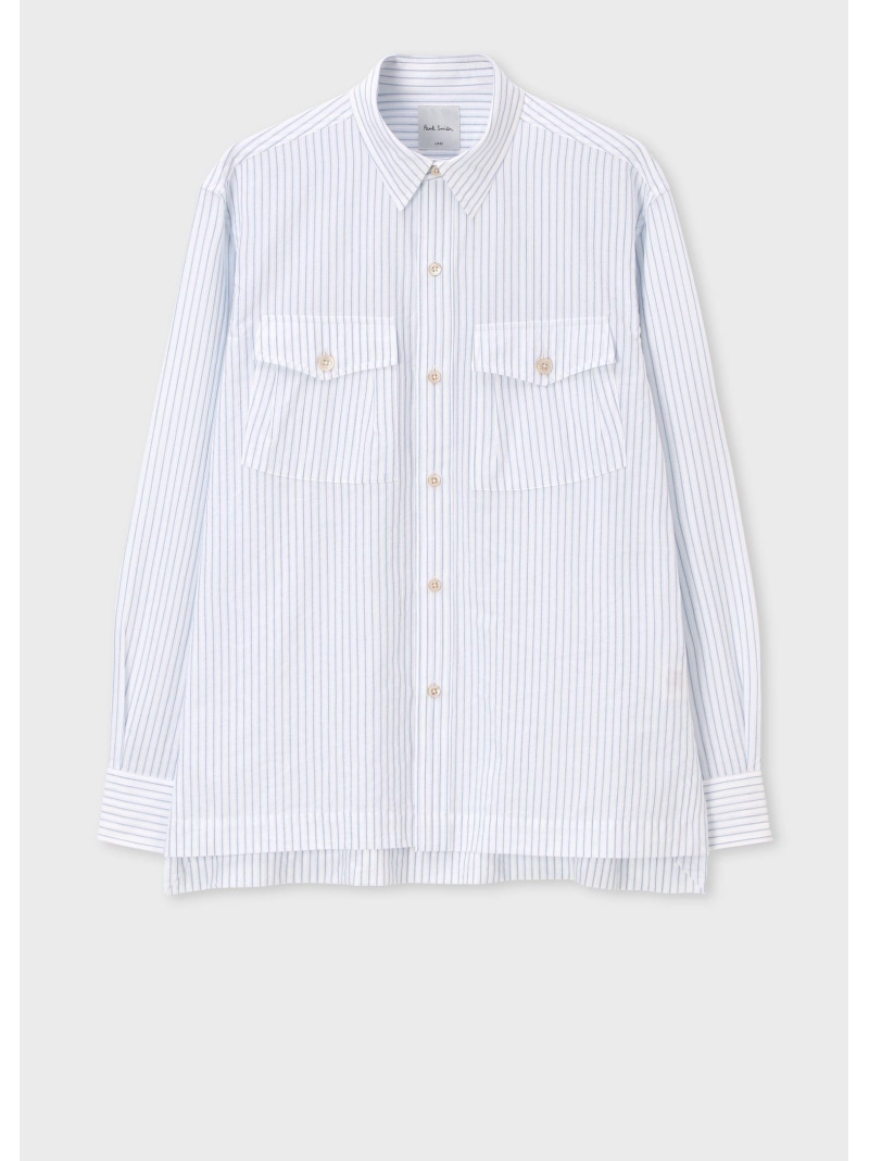 Paul Smith オルタネイトストライプ ワークシャツ ポール・スミス トップス シャツ・ブラウス ブルー【送料無料】
