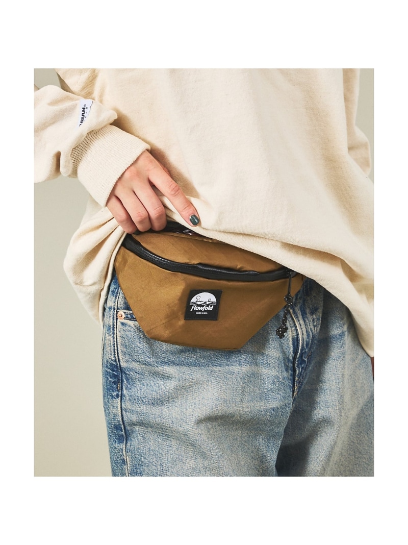 ABAHOUSE LASTWORD 【Flowfold/フローフォールド】FANNY PACK_SMALL/ファニー アバハウス バッグ ボディバッグ・ウエストポーチ パープル ベージュ ブラック ホワイト【送料無料】 7,920円