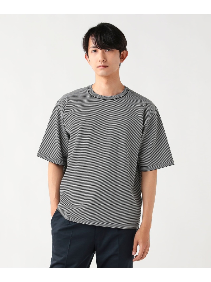 BEAMS HEART MEN サマーニット Tシャツ ビームス ハート トップス カットソー・Tシャツ ブラック ホワイト【送料無料】