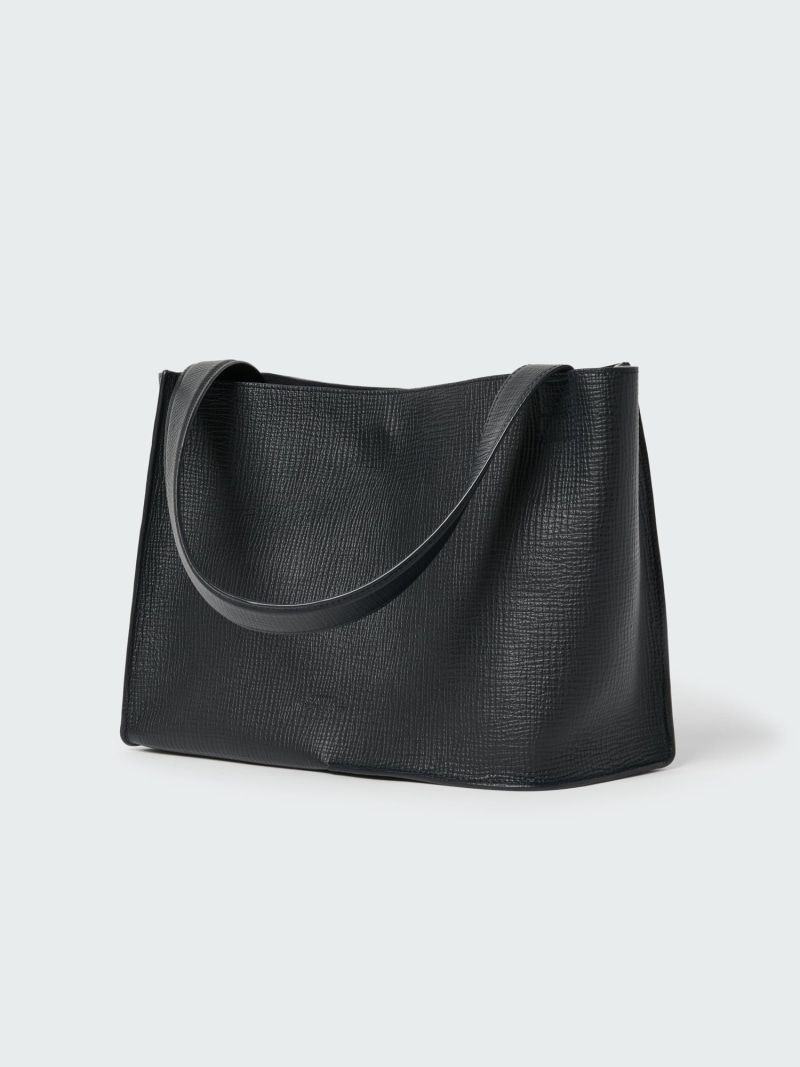 STUDIO NICHOLSON DOUBLET LEATHER MEDI BAG スタジオニコルソン バッグ ハンドバッグ ネイビー【先行予約】*【送料無料】
